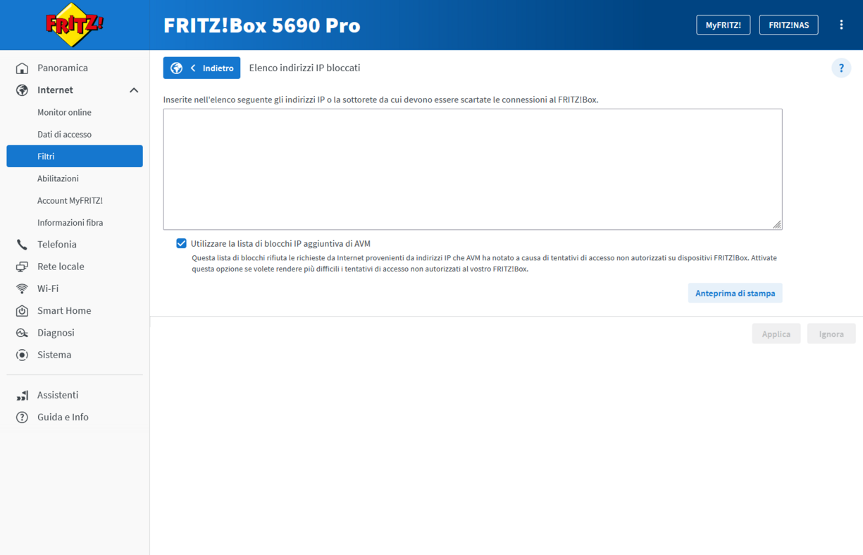 IP bloccati di FRITZ!OS